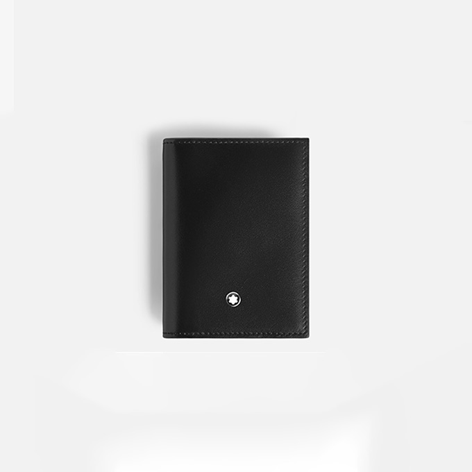 montblanc meisterstück leather 4 card slots holder #221304
